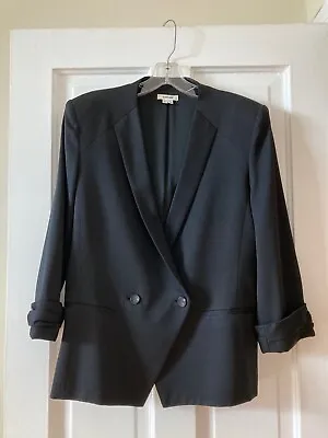 Helmut Lang Black Wool Blazer Sz. 12 • $110