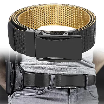 Men's Military Belt Tactical Strap Waistbands Nylon Belts Quick Release Buckle • $11.88