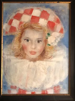 Clown Girl - Hungarian Artist - Oil Painting • $550