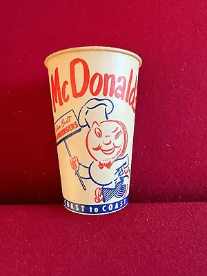 1950's McDonald's  Un-Used  SPEEDEE Logo (12oz) Paper Cup (Scarce / Vintage) • $49