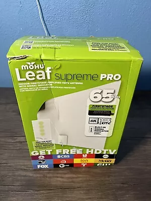 Mohu Leaf Supreme Pro Indoor HDTV Antenna With Signal Indicator New Open Box • $54.98