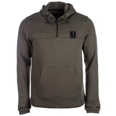 4Bidden Mens Khaki Zip Up Hoodie Jacket Hooded Top Jumper Sweater Size Small NEW • £19.99