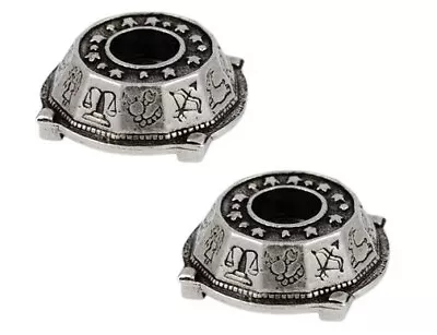 2pc Small Chime Spell Candle Holder Astrology Signs For 4  Mini Taper Candles • $18.89