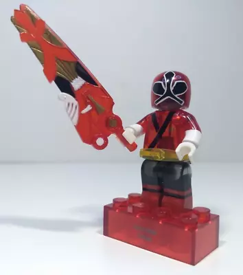 Red Ranger Translucent Mega Bloks Power Rangers Samurai Minifigure 2011 Loose • $4.99