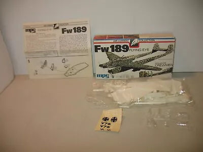 MPC 1/72 German WWII 1977 Release Fw189 Flying Eye Plastic Model Kit #2-2112 • $9.99