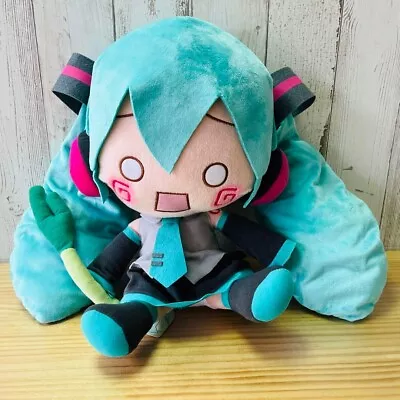 Plush Toy Hatsune Miku Hachune Miku Jumbo Fluffy Mascot Used In Japan • $78.99