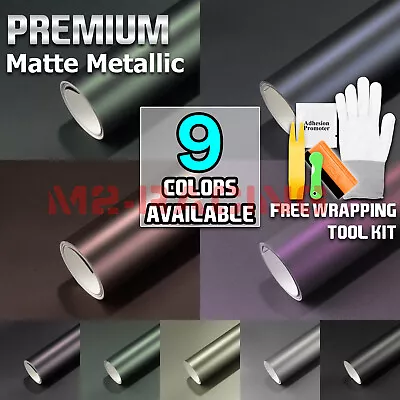 Ultra Matte Metallic Car Auto Sticker Decal Vinyl Wrap Sheet Film Air Release • $22