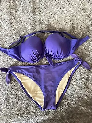 Victoria’s Secret Swim Suit Set Push Up Top 36D And Cheeky Bottom Large • $16