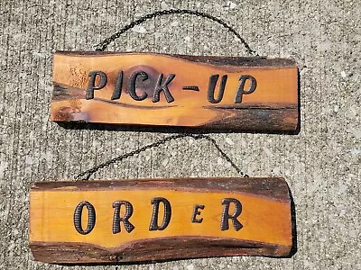 Vintage Folk Art Place Order Pick-up Sign Lot Diner Drive In Up Restaurant • $39.95