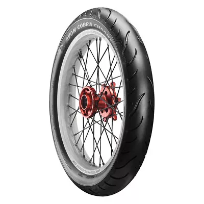 Avon Cobra Chrome AV91 Front Motorcycle Tire MT90B-16 (74H) Black Wall 2120196 • $187.77