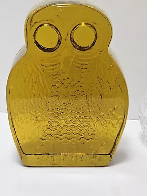 Vintage Blenko Owl Bookend Amber • $40