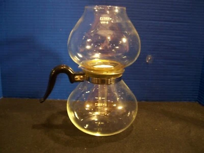 $68.75 • Buy Vtg 4-8 Cup Pyrex Double Bubble Glass Vacuum Coffee Pot UW 8/ Fliter