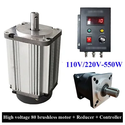 3/6/10/30:1 Planetary Gearbox Gear Motor Speed Reducer Controller 110/220V 550W • $409.99