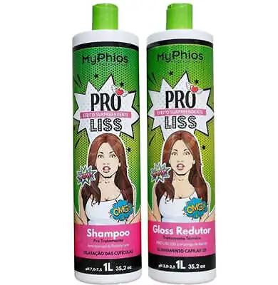 Progressive Brush Hair Straightening Volume Reducer Proliss Kit 2x1L - My Phios • $105