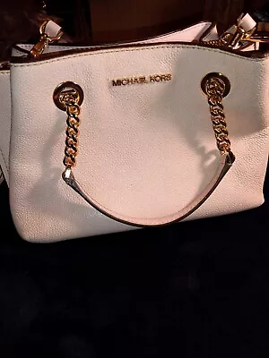 Michael Kors Teagen Small Messenger Leather Handbag Crossbody Satchel Pink • $19.42