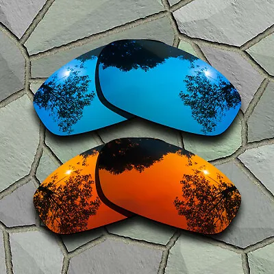 Sky Blue&Red Orange Polarized Lenses Replacement For-Oakley A Wire • $15.99