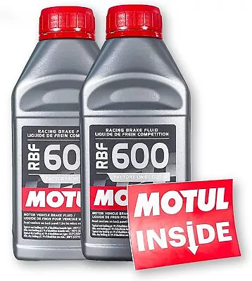 Motul (2 Pack) 100949 RBF 600 DOT 4 100% Synthetic Factory Line Racing Brake • $35.22