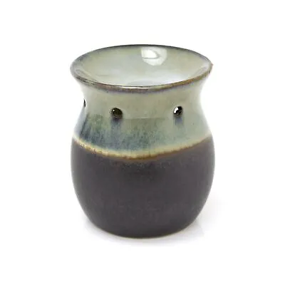 Grey Ombre Glaze Tea Light Essential Oil Burner | Ceramic Wax Melt Burner • £9.99