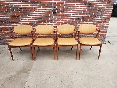 Mid-Century Modern Dining Chairs - Set Of 4 Tia Kristiansen Model 42 Mcm • $2350