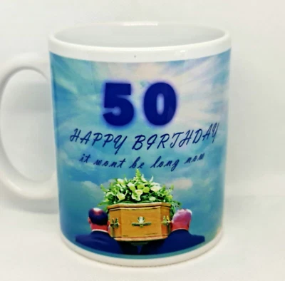 £8.75 • Buy Happy Birthday Gift For 50th Funny Mug Present  Friend Offensive Adult Humour 