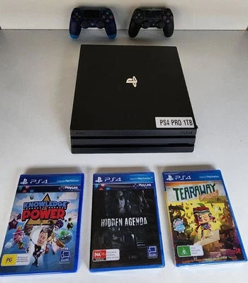 $314.99 • Buy Sony PlayStation 4 PRO 1TB Console - Black + 2 Controllers + 3 Games