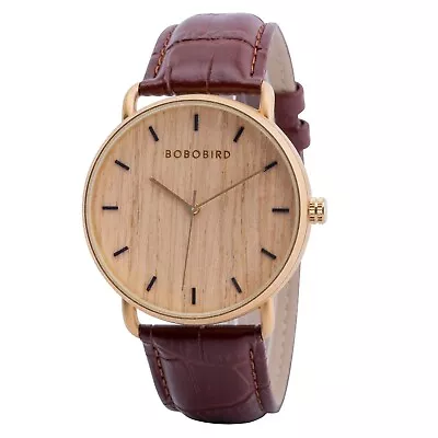 BOBOBIRD Classic Wood Watch Maple Gold • $69.99