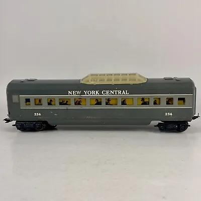 Marx Train NYC Meteor Gray 234 LIGHTED Observation Passenger Car 3/16 Untested • $69.95