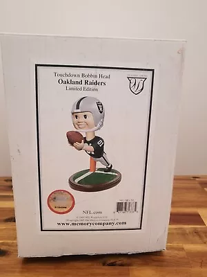 Oakland Raiders NFL Touchdown Bobbin Head Memory Company • $22.99