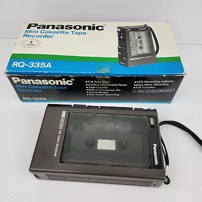 Panasonic Mini Cassette Tape Recorder RQ-335A With Box Tested • $20