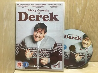 Derek Series 1 DVD Channel 4 Comedy Great Disc Ricky Gervais Comedy • £6.99