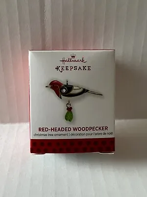 Hallmark 2013 MINIATURE Red Headed Woodpecker 5th Beauty Of Birds NIB • $29.50