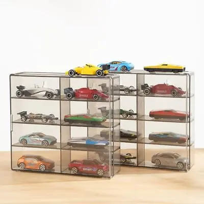 1:64 Acrylic Display Box For 8 Hot-Wheels Car Model Toy Cabinet Rack W/ Door NEW • $19.21