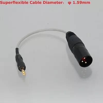 XLR 3Pin Male To Push-Pull 3.5mm Stereo Plug Cable Microphone Wireless System • $11