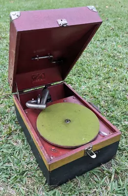 Victor Victrola VV-50 Portable Phonograph Record Player As Is Parts / Repair • $170.90