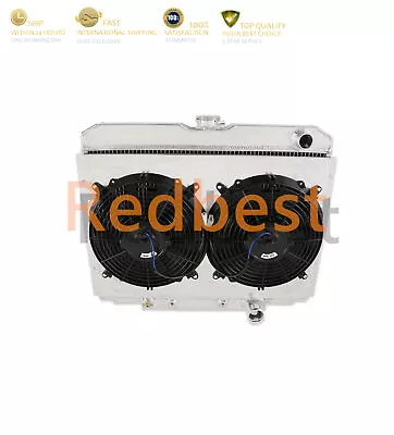 3 Row Radiator+Shroud+12 *2Fan For 67-70 Ford Mustang Mercury Cougar I6 V8 #338 • $121