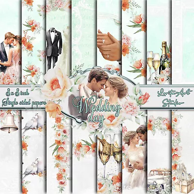  Wedding Day - Watercolour Wedding Paper Pads Floral Wedding Paper Pads • £9.49