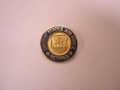 USAF United States Air Force Retired Vintage Tie Tack Lapel Pin • $20.49