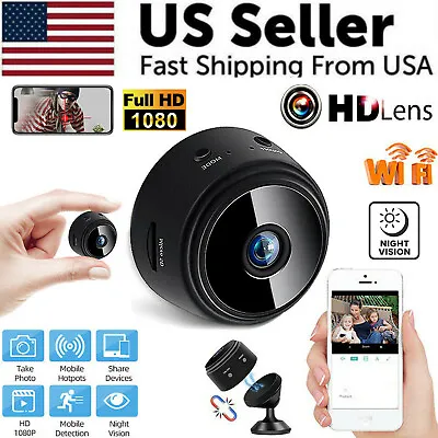 Mini Wireless Hidden Camera WiFi IP Home Security DVR Night Vision HD USB 1080P • $9.89