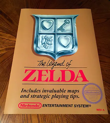 The Legend Of Zelda NES Box Art Retro Video Game 24  Poster Print Nintendo Link • $14.99