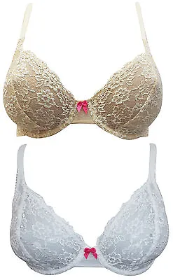 £6.99 • Buy Ladies / Womens Ex- M&S Marks And Spencer Floral Lace Underwire Full Cup Bra