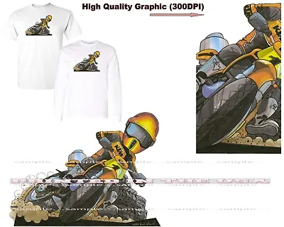 KTM Super Motocross Motorcycle Racer #1 Digirods / Koolart Cartoon Car T Shirt • $22.95