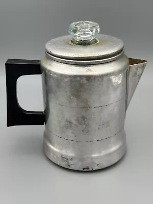 Vintage Comet Aluminum 5 Cup Percolator Coffee Pot Well Loved (Used) - Complete • $9.85