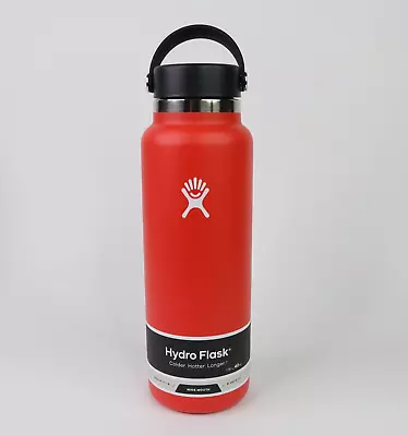 $40.88 • Buy Hydro Flask Vacuum Insulated Wide Mouth Stainless Steel Water Bottle Flex C 40oz