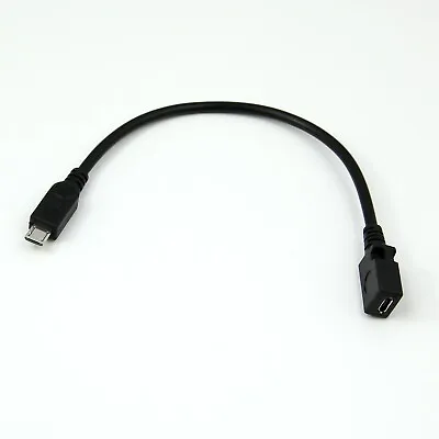 Micro USB Male Jack Plug To Micro Female Socket Extension Extender Cable Lead  • £2.80