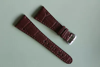£150 • Buy GB PARIS - SHORT 21MM Crocodile Leather Strap FIT CARTIER SANTOS HERMES CHOPARD