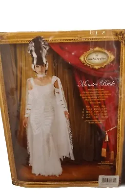 Bride Of Frankenstein Monster Dress Wig And Bouquet Costume SIZE XL  • $52.75