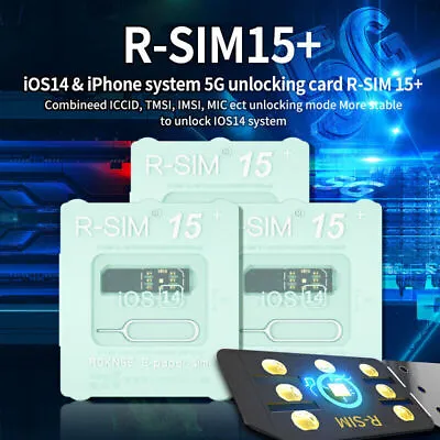 Upgrade RSIM-15+ Nano Unlock Card For IPhone13 Pro12 Pro Max X Max8 IOS15 LOT • $14.85