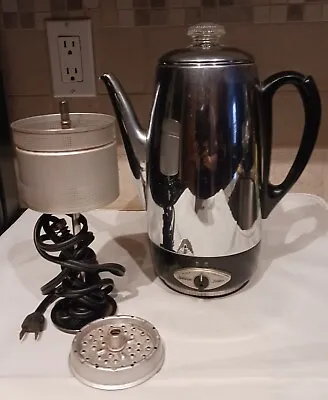 M164 Vintage SUNBEAM Deluxe AP 20 Percolator Coffee Maker Pot 10 Cup • $29.99