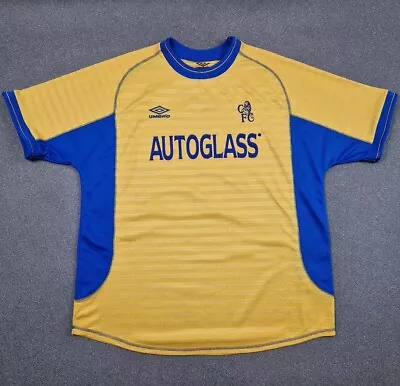 Chelsea Umbro Shirt Mens Extra Large Autoglass  Soccer Jersey 2000s Vintage • £70