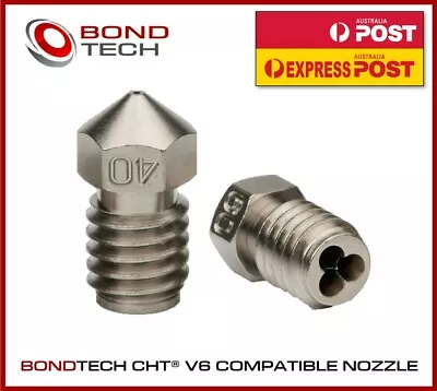 Bondtech CHT® V6 Coated Brass Nozzle V6 E3D Mosquito & Various RepRap Compatible • $43.95